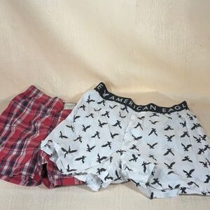 American Eagle Boxer Shorts 2 Pairs Size Small 29-31